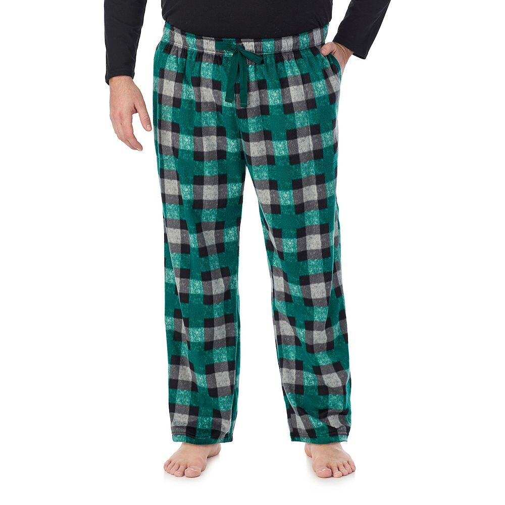 

Флисовые ночные брюки Big & Tall Cuddl Duds, цвет Green Check