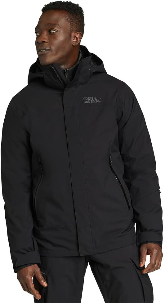 

Мужская водонепроницаемая горнолыжная куртка Eddie Bauer Powder Search 2.0 3-в-1, Black
