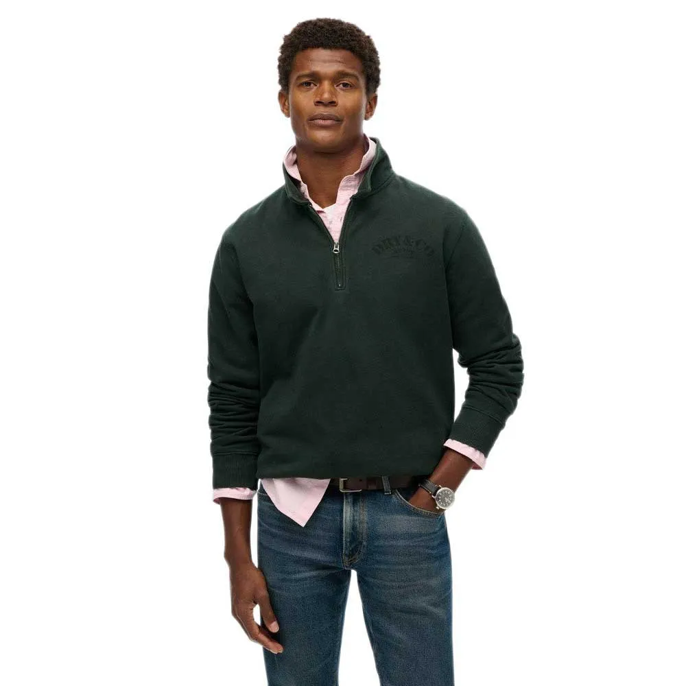 

Толстовка Superdry Merchant half zip, зеленый
