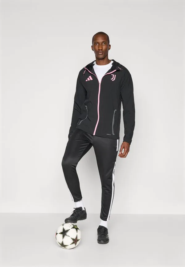 Куртка juventus tiro25 competition vis tech travel jacket club wear Adidas Performance, Black/Bliss Pink — фото 2