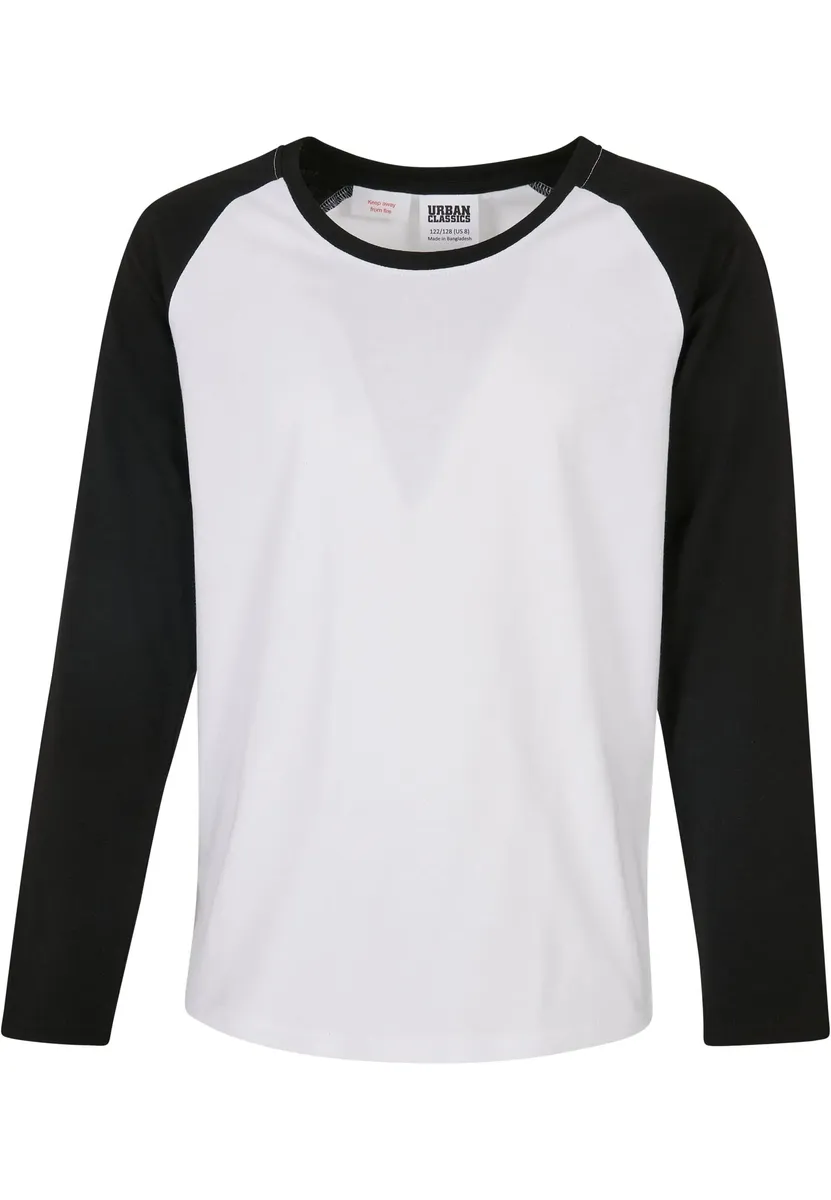 

Рубашка с короткими рукавами URBAN CLASSICS " Urban Classics Women's Girls Contrast Raglan Longsleeve", белый