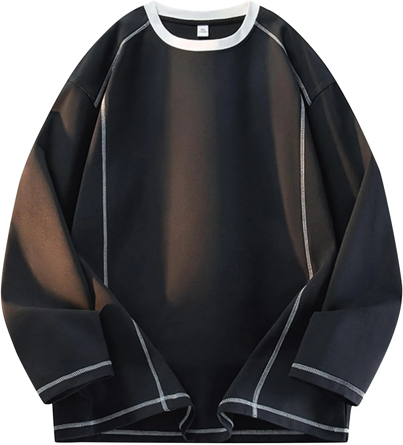 

Толстовка с круглым вырезом для мужчин Plus Size, спортивная, с длинным рукавом Xiaojmake