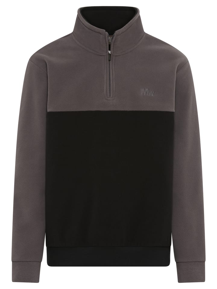 

Man's World Флисовый свитер черного антрацитового цвета