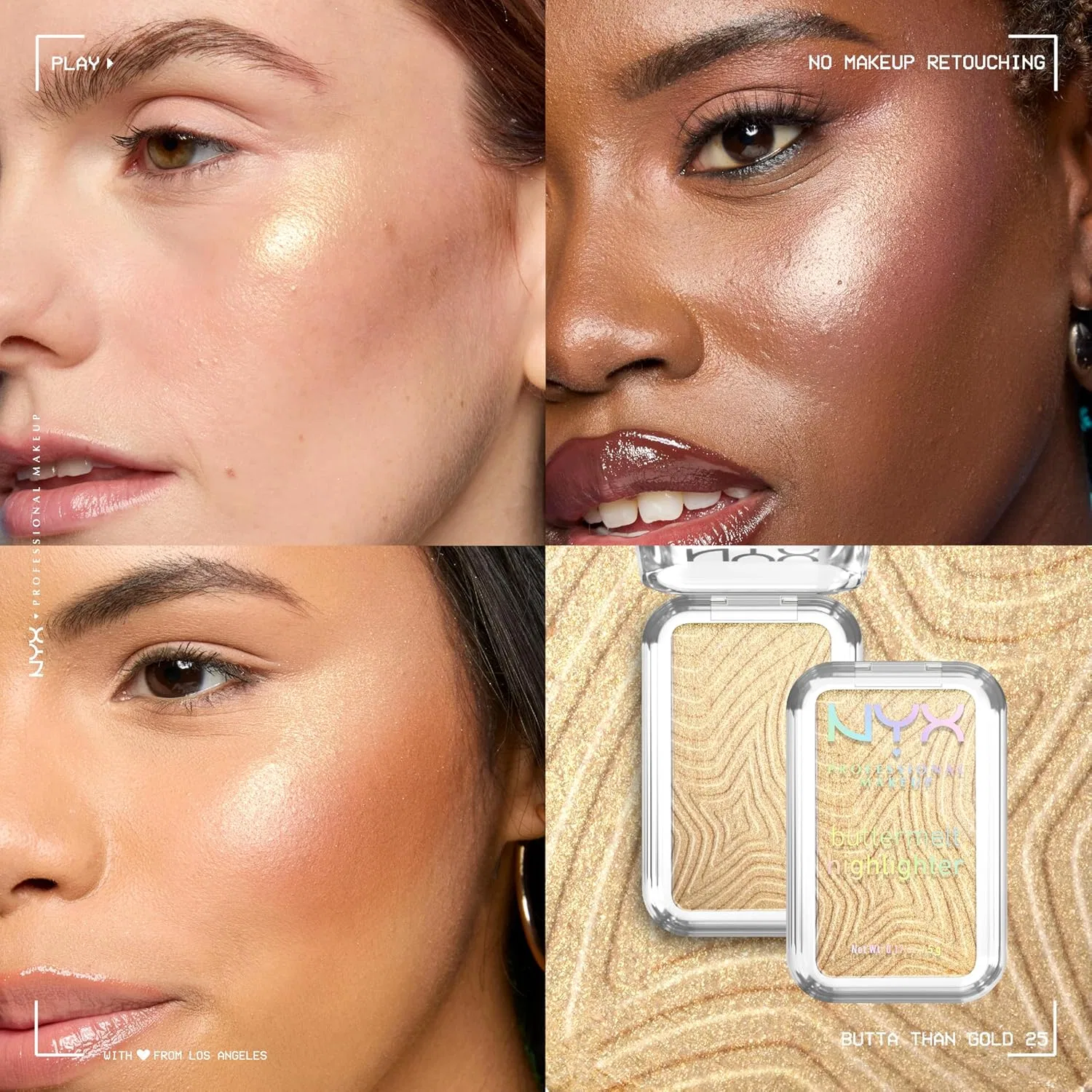 Хайлайтер для лица «Butta Than Gold» от NYX Professional Makeup Nyx Professional Makeup — фото 4