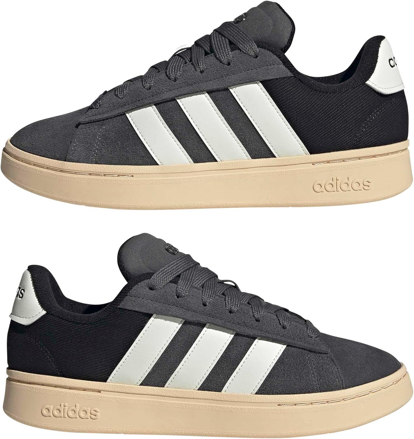 Мужские кроссовки Adidas Grand Court Alpha 00s, белый/серый/светло-белый — фото 2