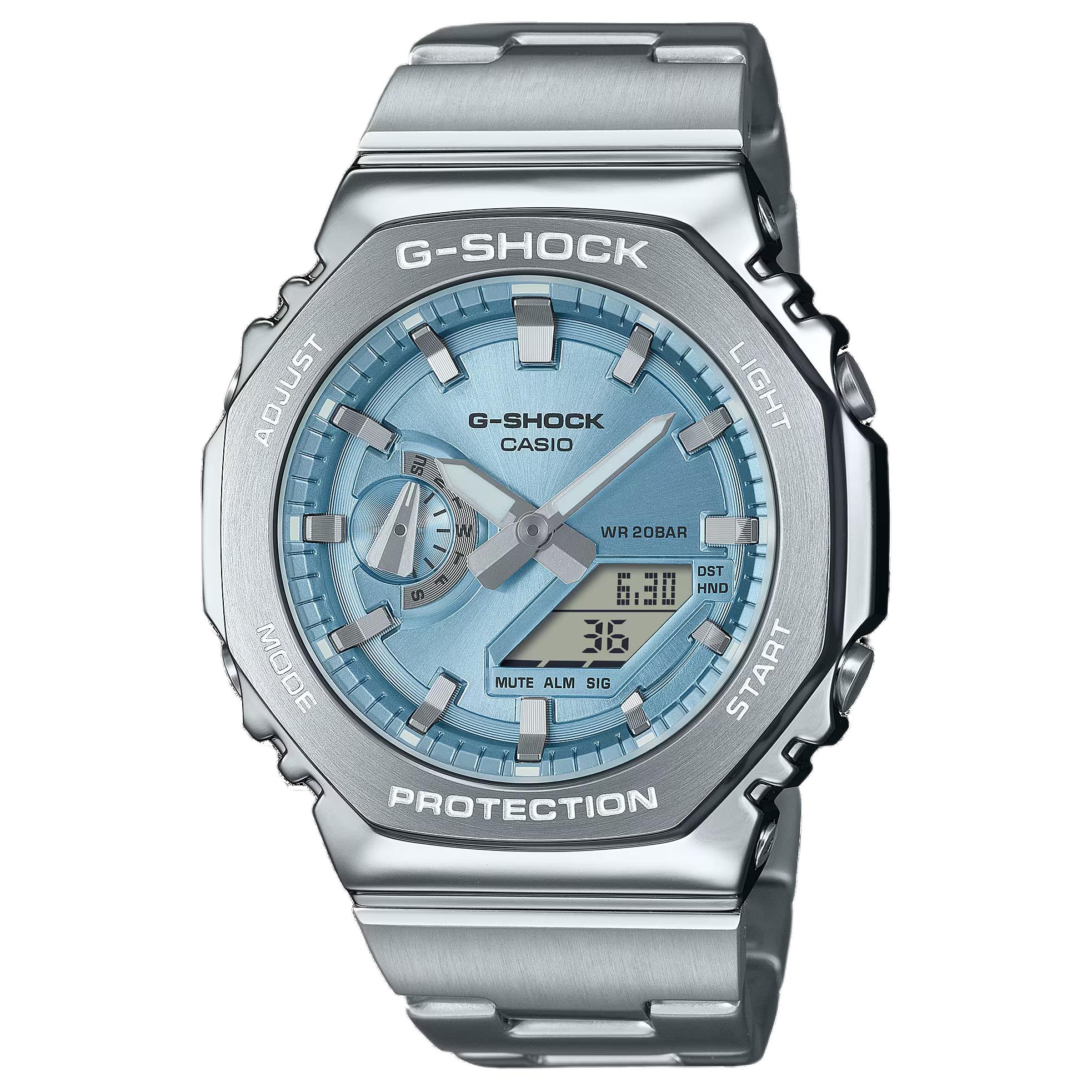 

CASIO Часы Unisex G-STEEL Series Blue Watch GM-2110D-2A, Blue Dial