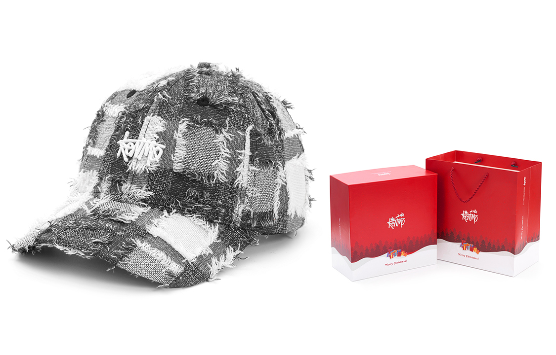 

KENMO Хлопковая бейсболка унисекс, Gray White (Christmas Holiday Box)