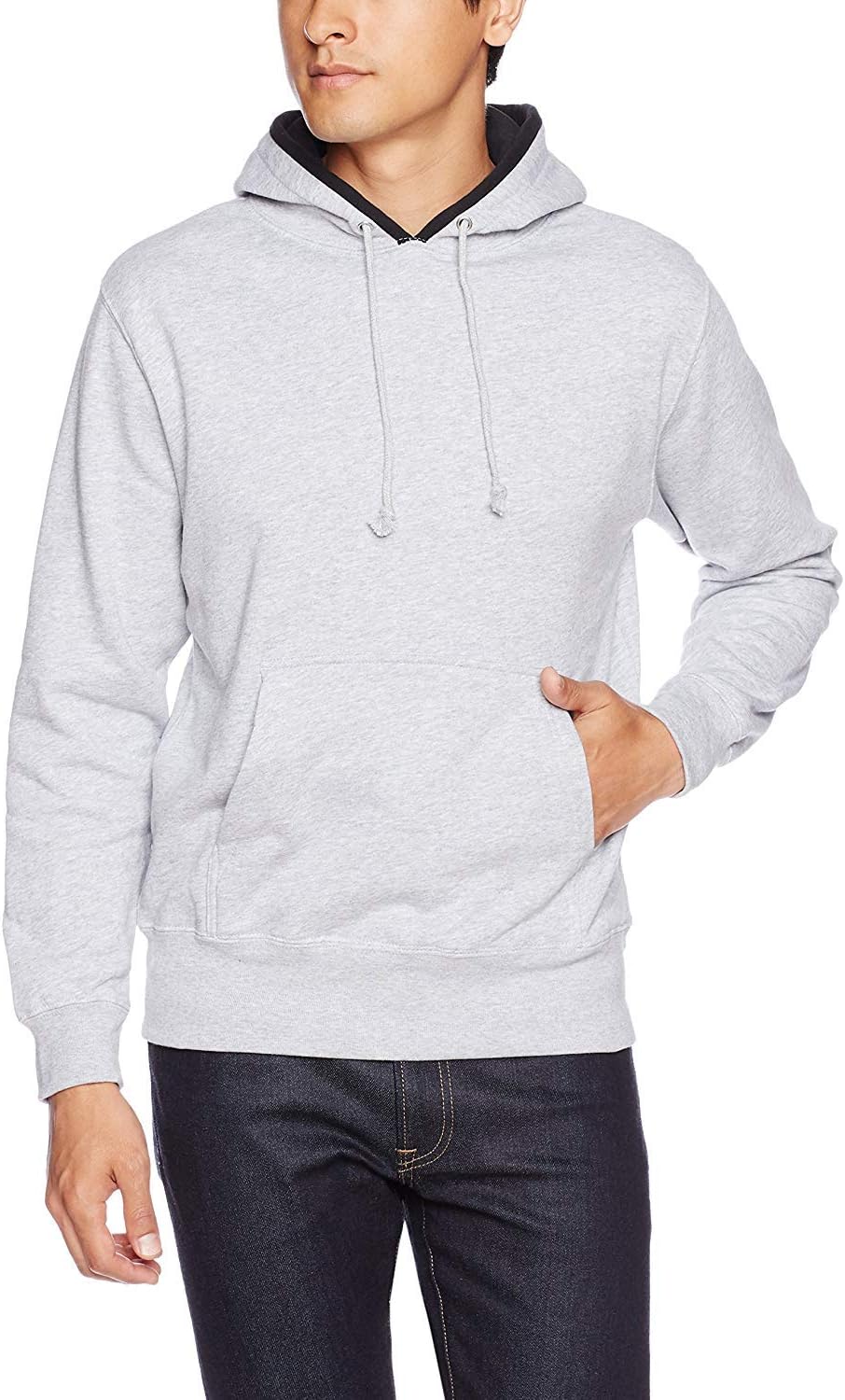 

Мужская толстовка с капюшоном United Athle (подкладка цвета плитки), черный/серый