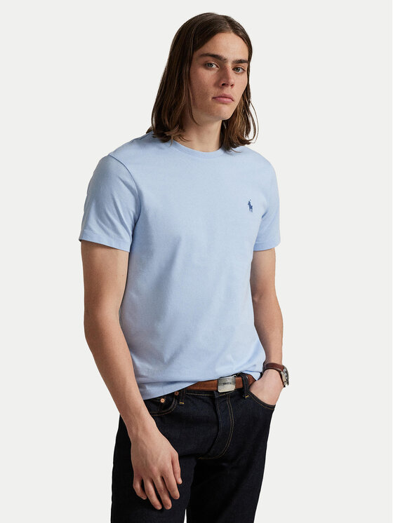 

Футболка custom slim fit 710671438444 Polo Ralph Lauren, голубой