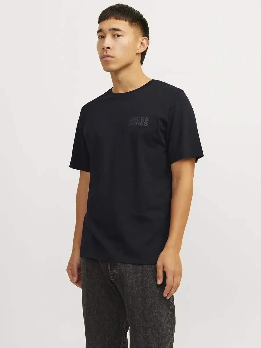

Рубашка с круглым вырезом Jack & Jones "JJECORP LOGO TEE SS", черный