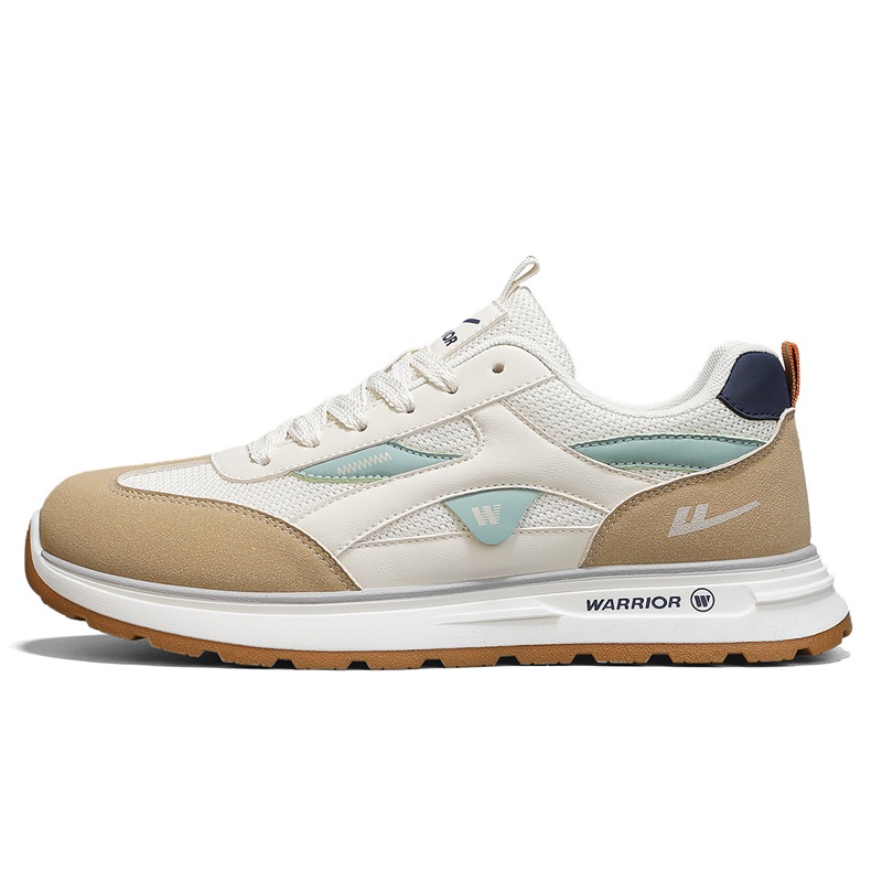 

Легкие дышащие нескользящие повседневные туфли для мужчин WARRIOR, Beige Gray Blue