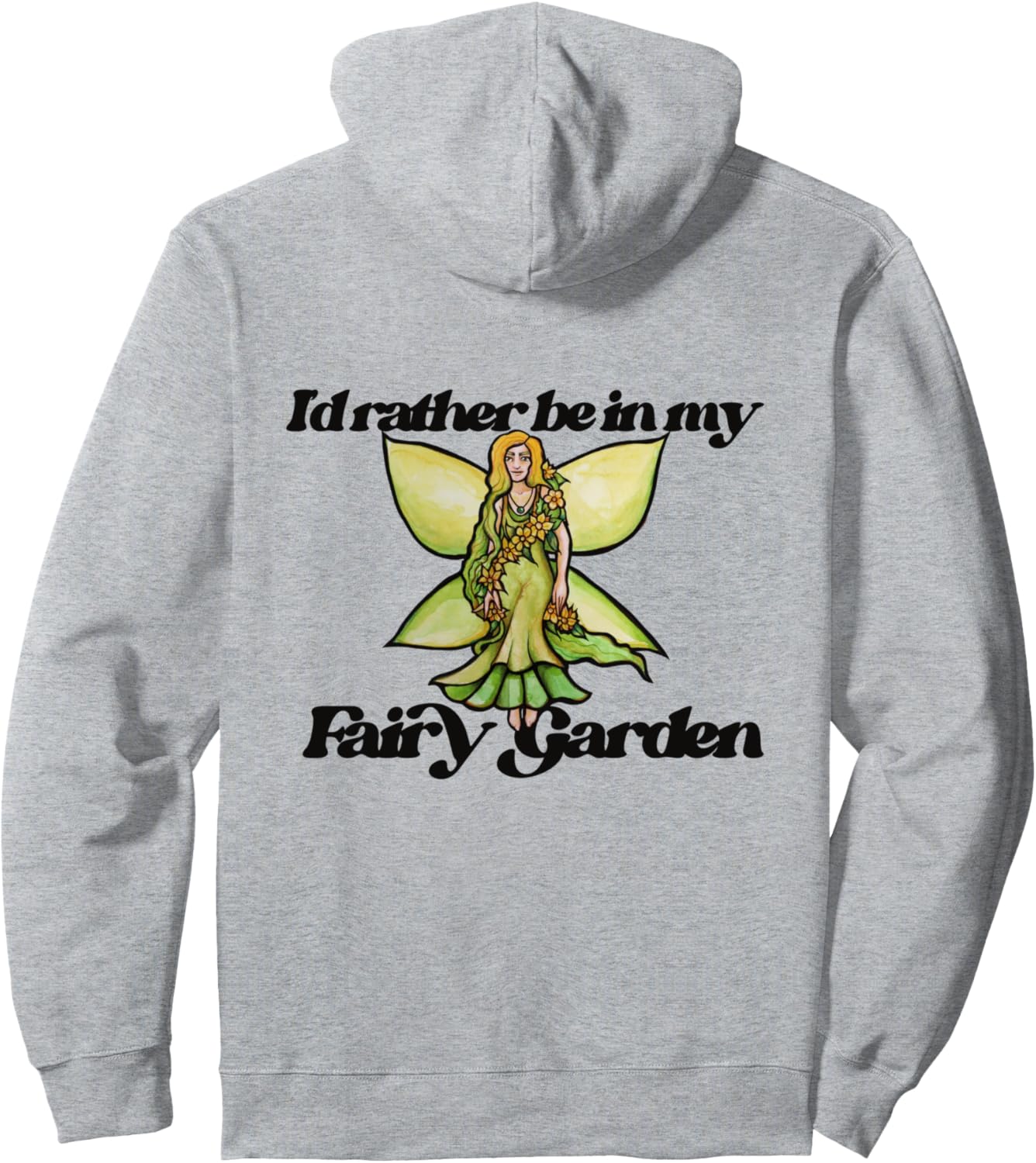 

Милая садовая фея, милая фея-садовник, милая толстовка с изображением садовой феи Garden Bubb, серый