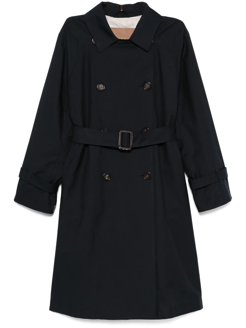 

Габардиновый тренч MAX MARA, синий