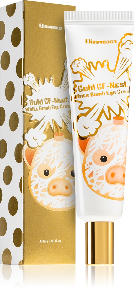 Крем для кожи вокруг глаз Gold CF-Nest White Bomb Radiance Anti-Wrinkle Eye Cream Elizavecca, 30 мл — фото 2