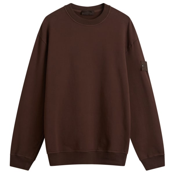 

Толстовка Ghost с круглым вырезом Stone Island, темно-коричневый