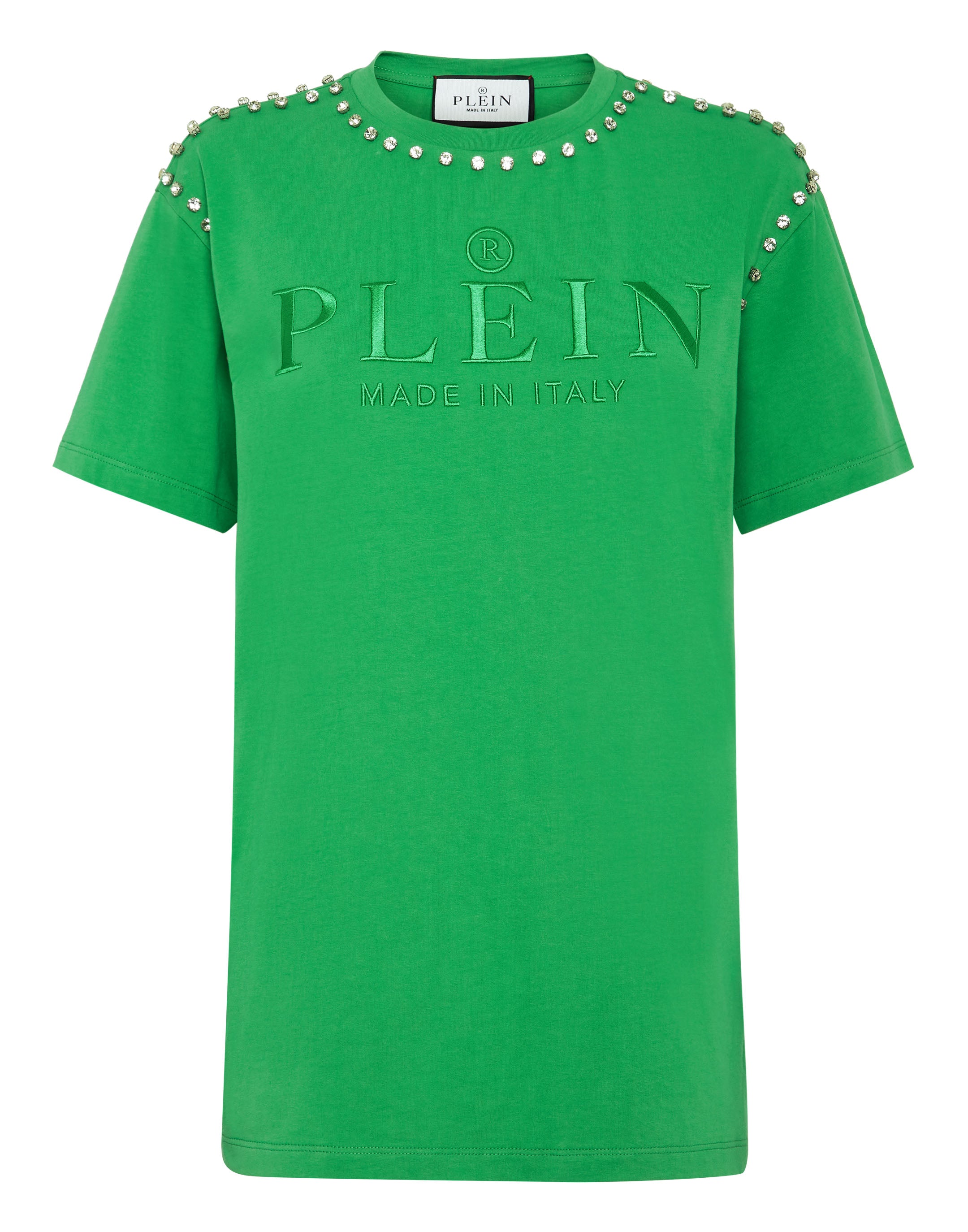 

Футболка с круглым вырезом SS Stones PHILIPP PLEIN, зеленый
