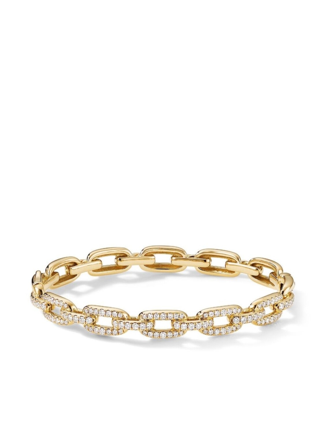 

Браслет Stax из желтого золота с бриллиантом David Yurman, золотой