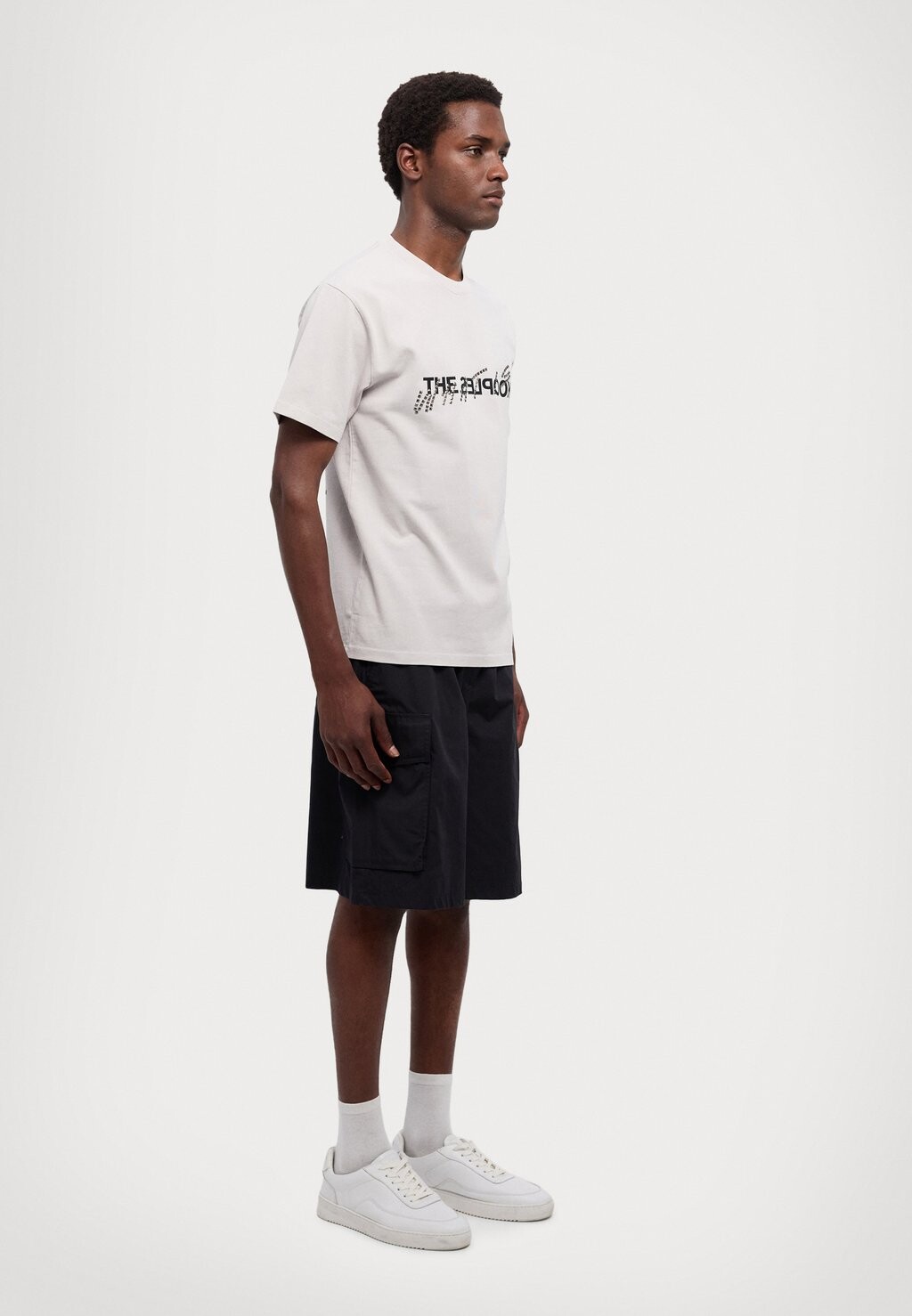 

Принт на футболке The Kooples, серый