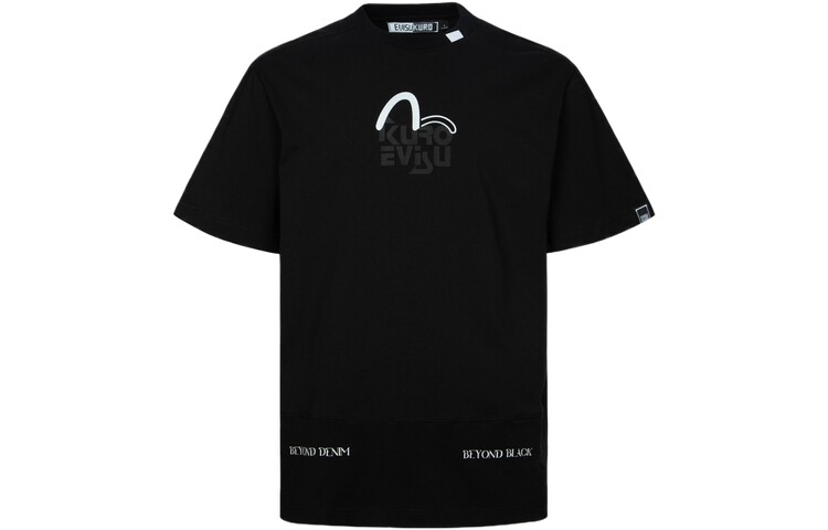 

Футболка мужская черная Evisu, черный