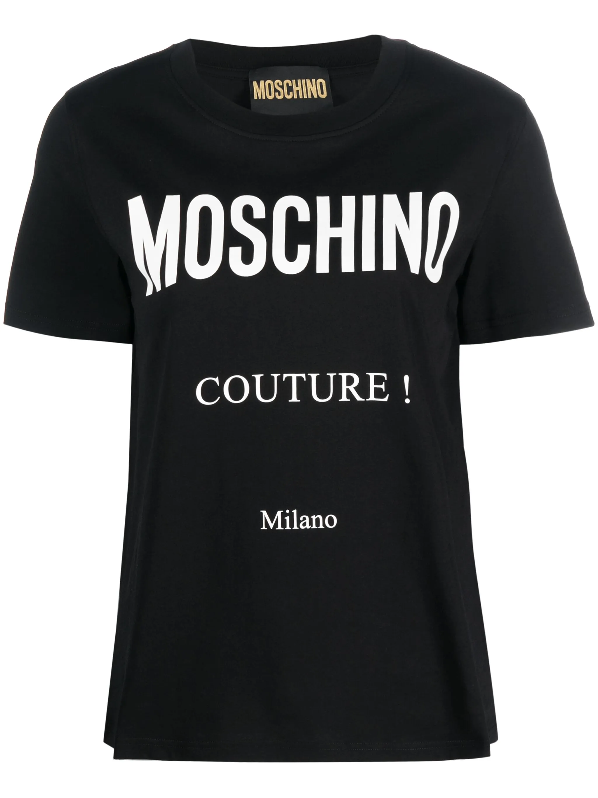 

Футболка с логотипом Moschino, черный