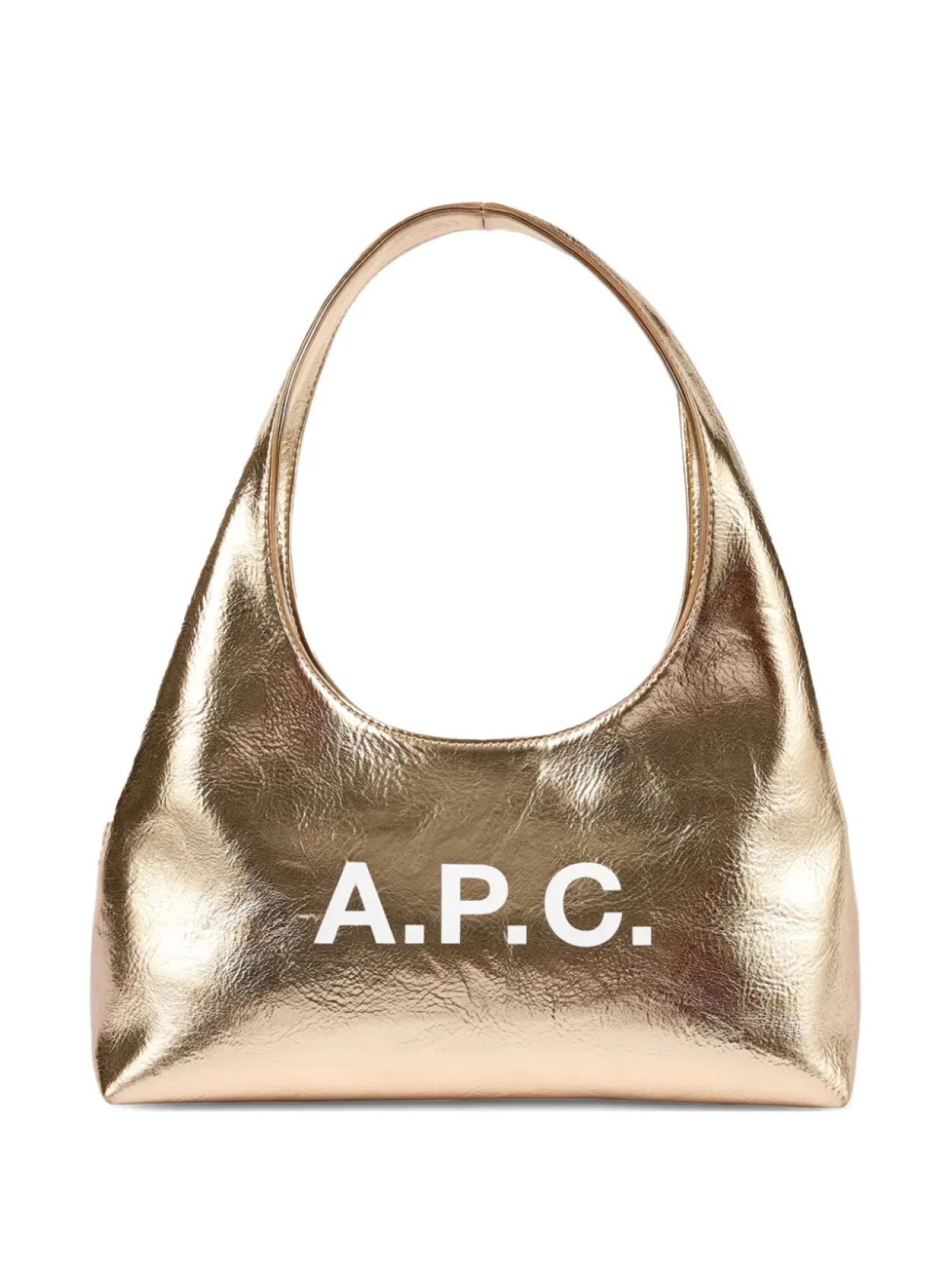 

Сумка через плечо APC mini Ninon с металлическим логотипом A.P.C., золотой
