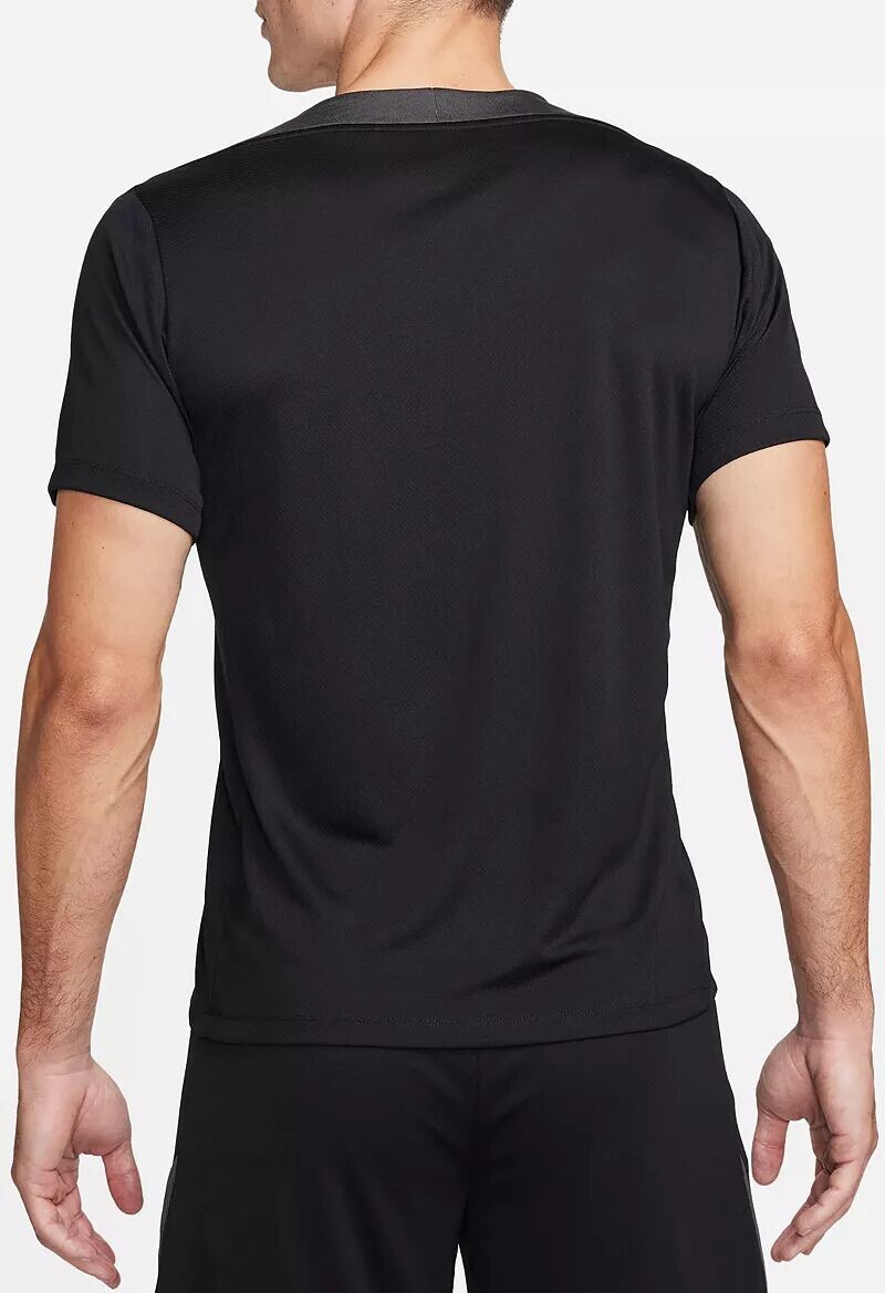Мужская футбольная рубашка с коротким рукавом Nike Dri-FIT Strike, черный — фото 3
