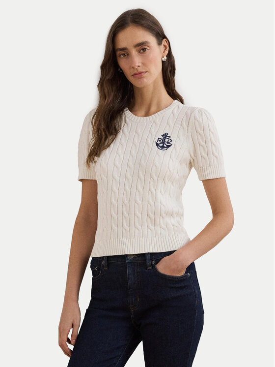 

Облегающий свитер 200961681002 Lauren Ralph Lauren, белый