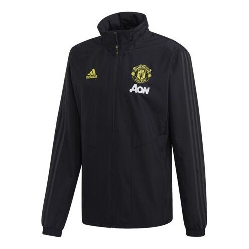 

Куртка adidas Soccer/Football Manchester United Woven Stand Collar Jacket Black, черный
