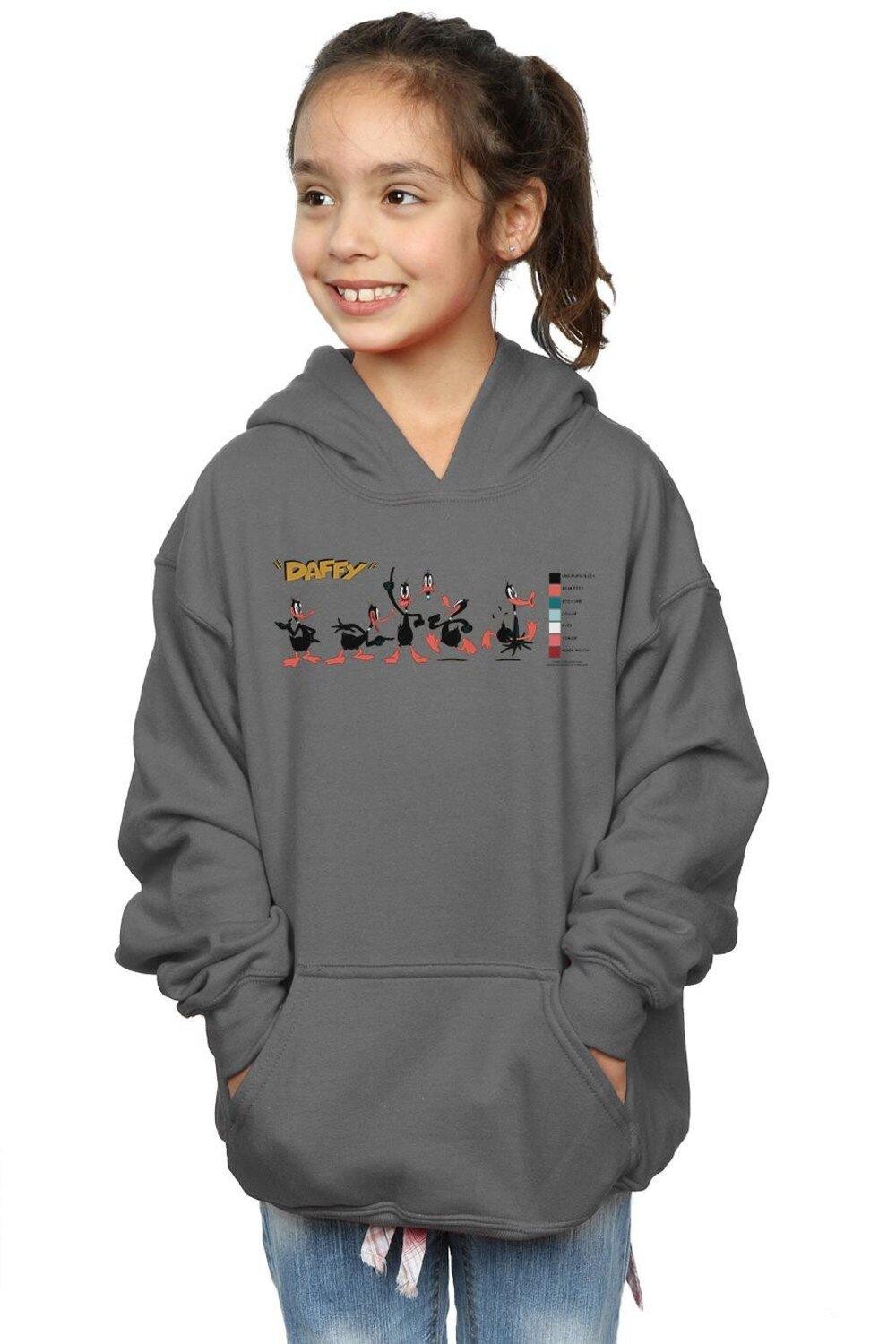 

Толстовка с цветовым кодом Daffy Duck Looney Tunes, серый