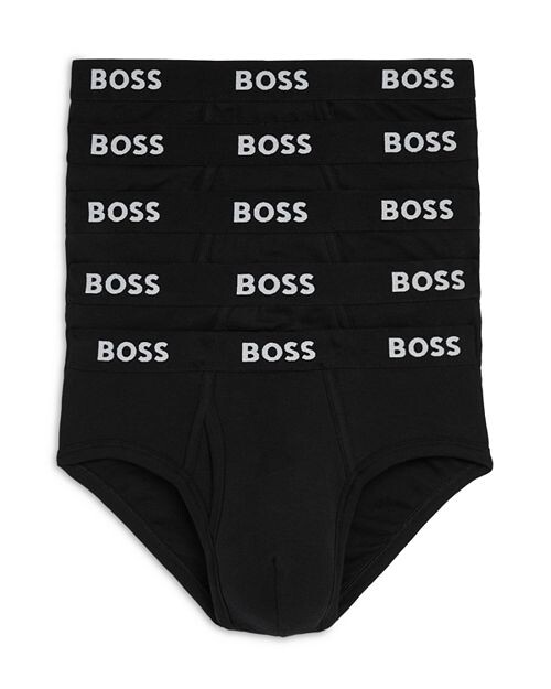 

Настоящие хлопковые трусы, упаковка из 5 шт. BOSS, цвет Black