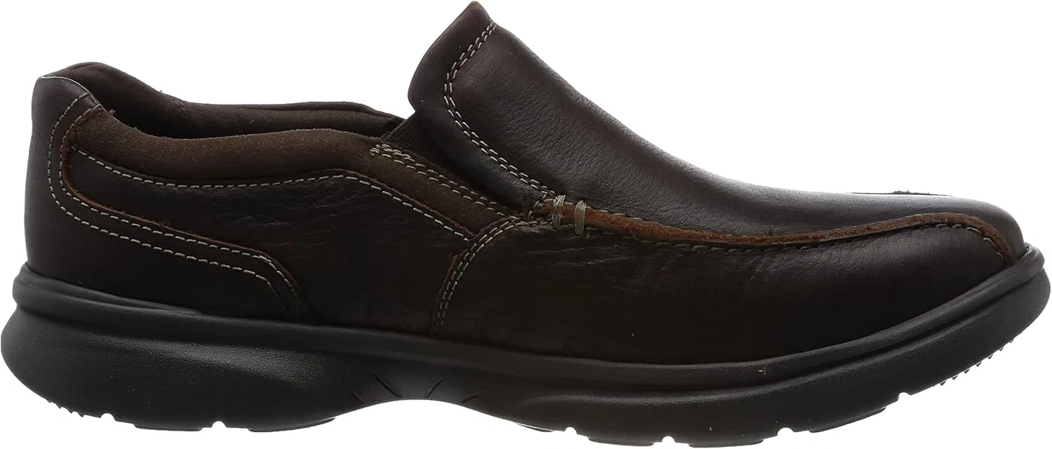 Лоферы Clarks, коричневая кожа — фото 4