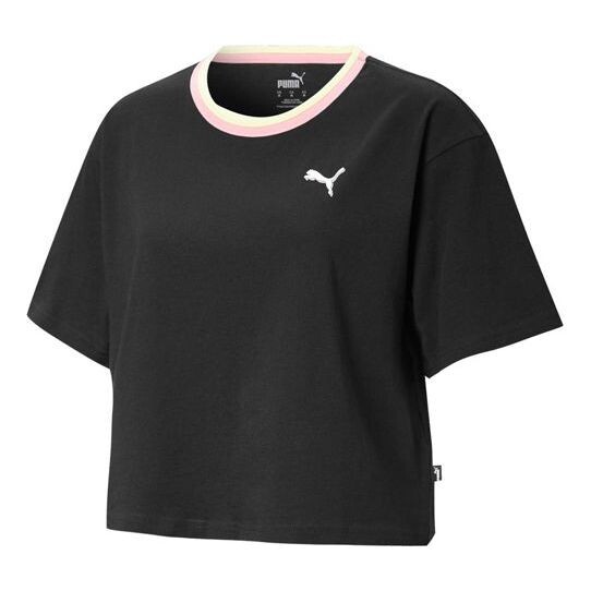 

Футболка celebration style tee multi-color round neck short sleeve black Puma, черный