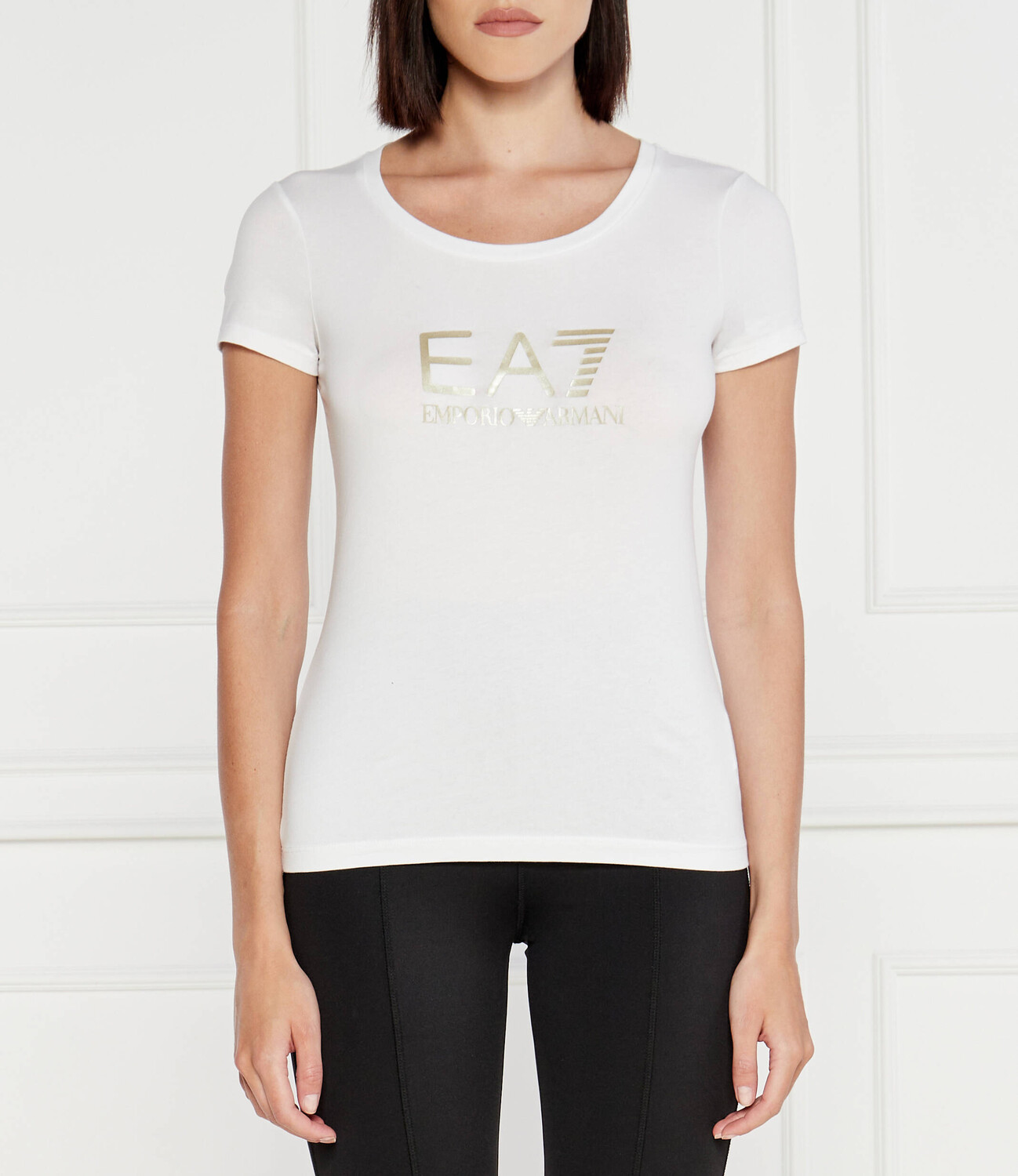

Футболка EA7 slim fit, белый