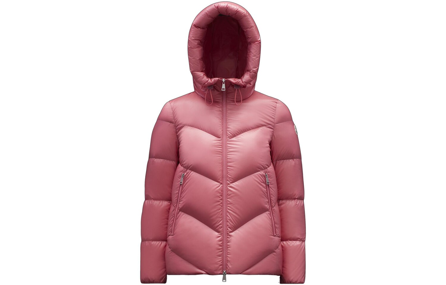 

Пуховик женский розовый Moncler, розовый