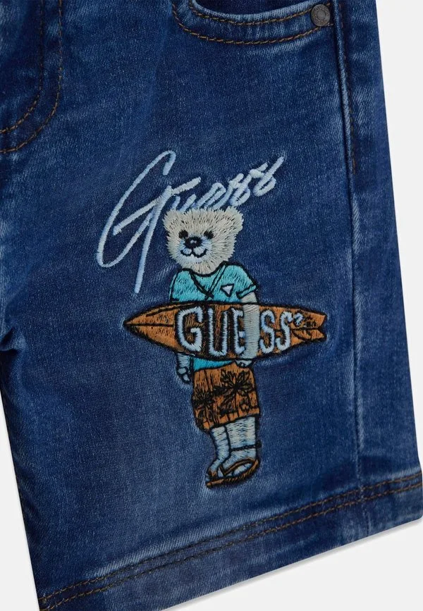 Шорты из джинсовой ткани bestickte Guess, Blau — фото 3