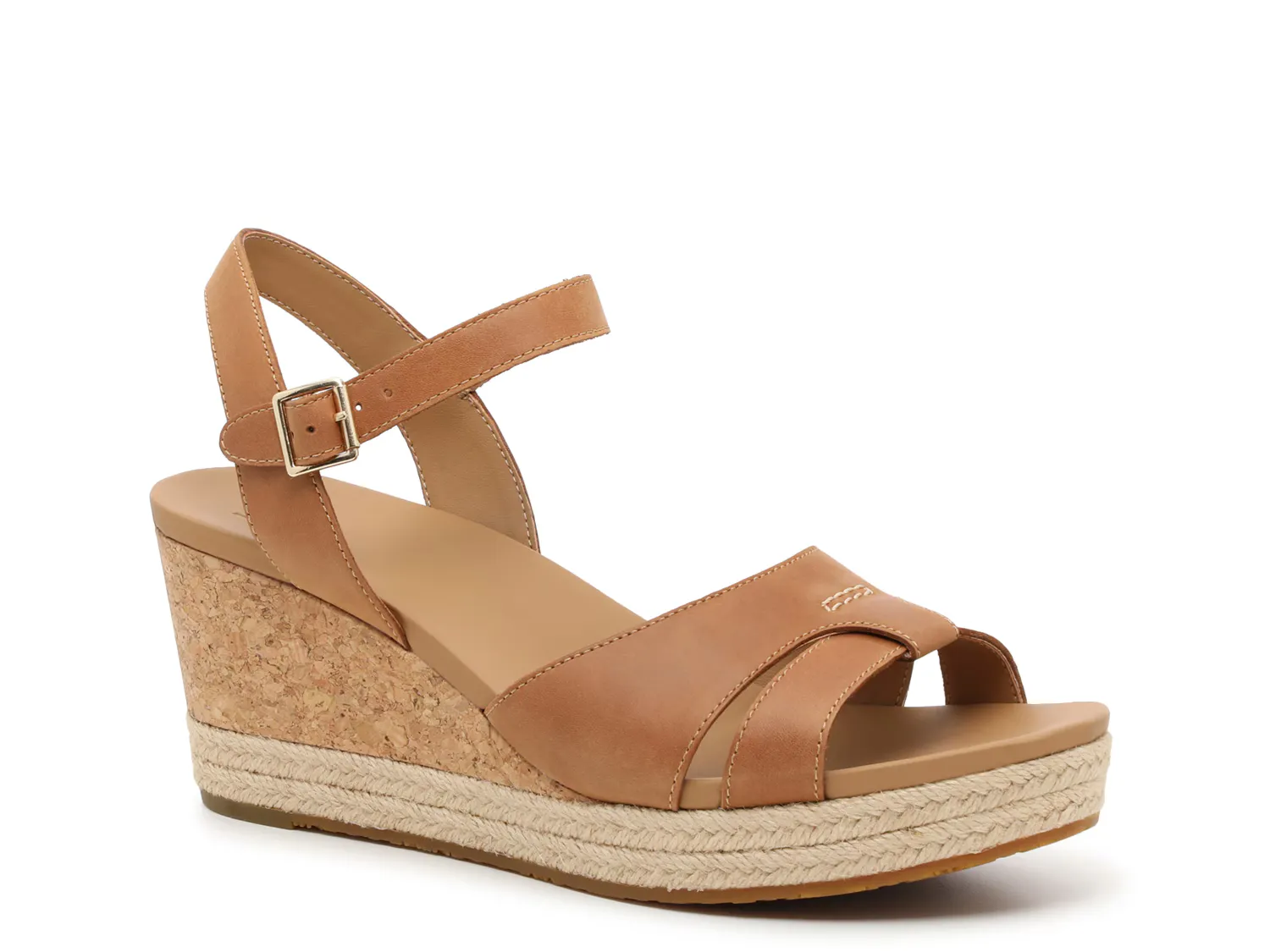 

Сандалии Cloverdale Espadrille Wedge Sandal Ugg, цвет cognac