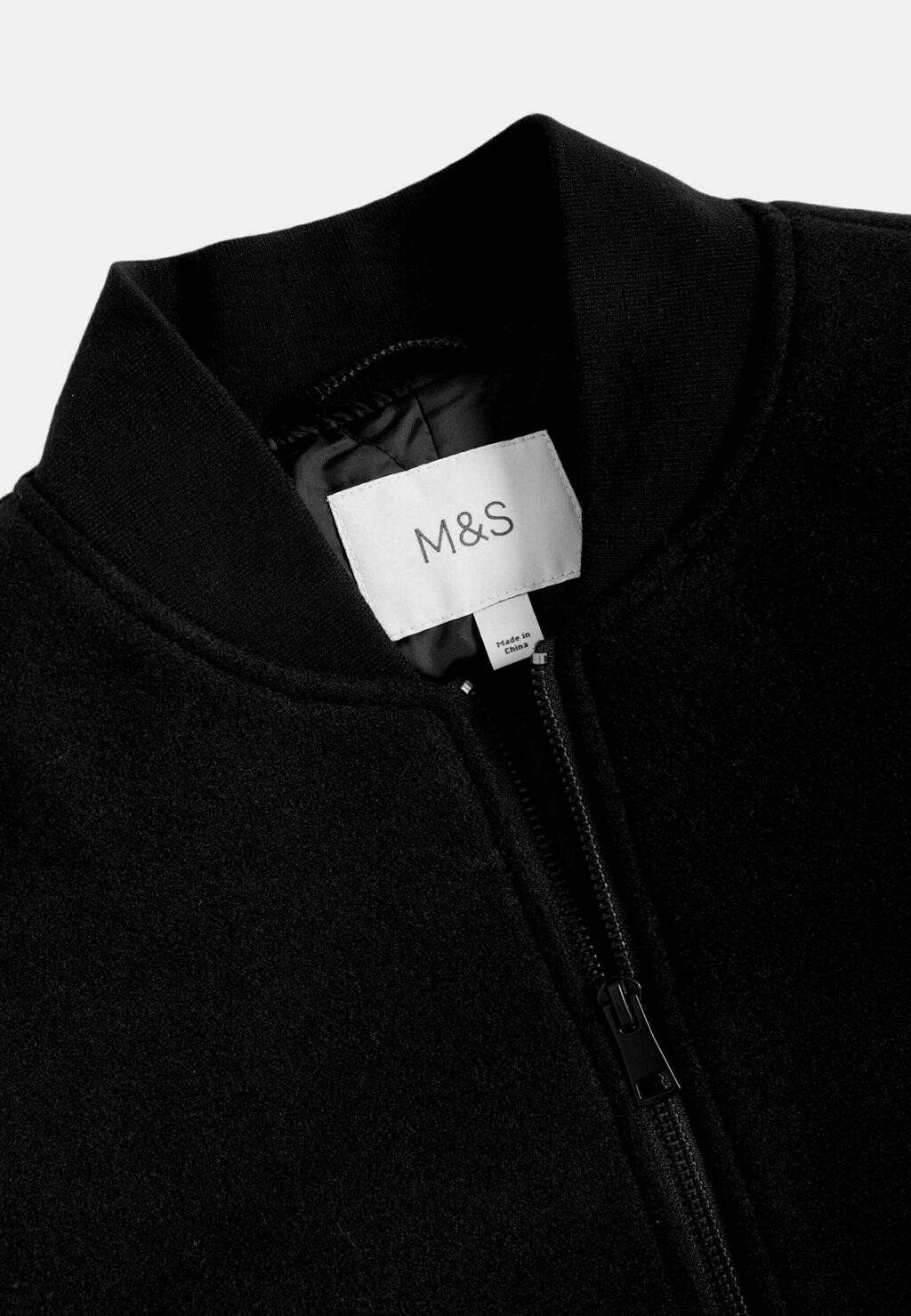 

Толстовка на молнии PADDED BOMBER Marks & Spencer, черный