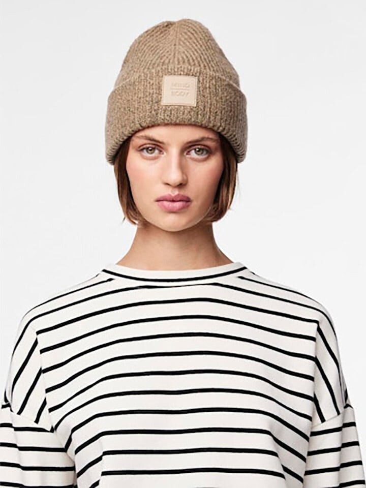 

Шапка Pieces Beanie, коричневый