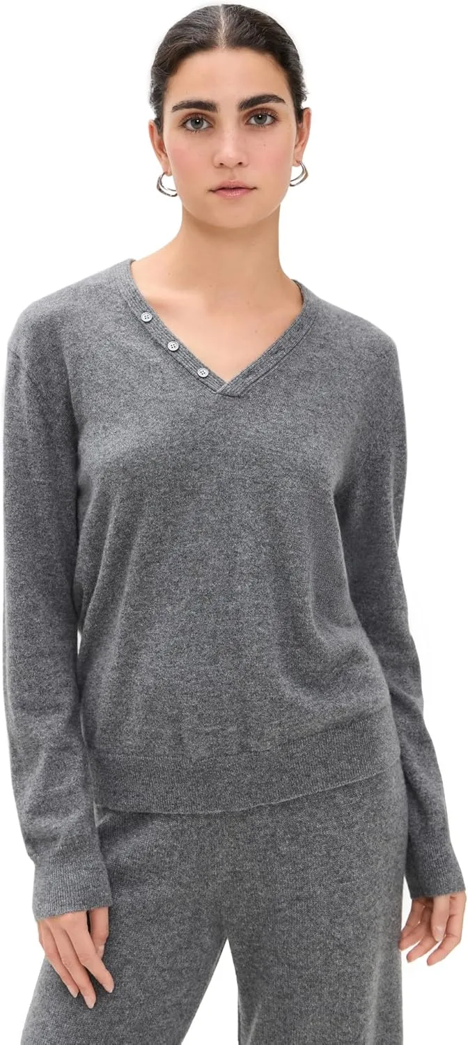 

Свитер женский Theory с воротником на пуговицах