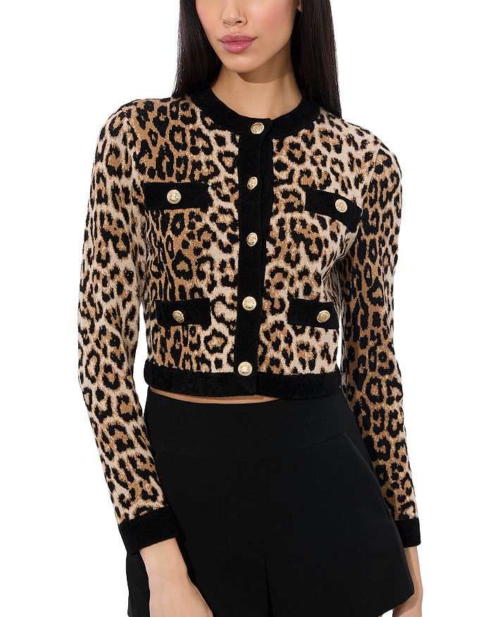 

Кардиган Claira с леопардовым принтом Alice and Olivia, мультиколор