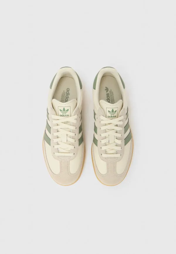 Кроссовки унисекс samba og Adidas Originals, Off-White/Silver Green/Gum — фото 4