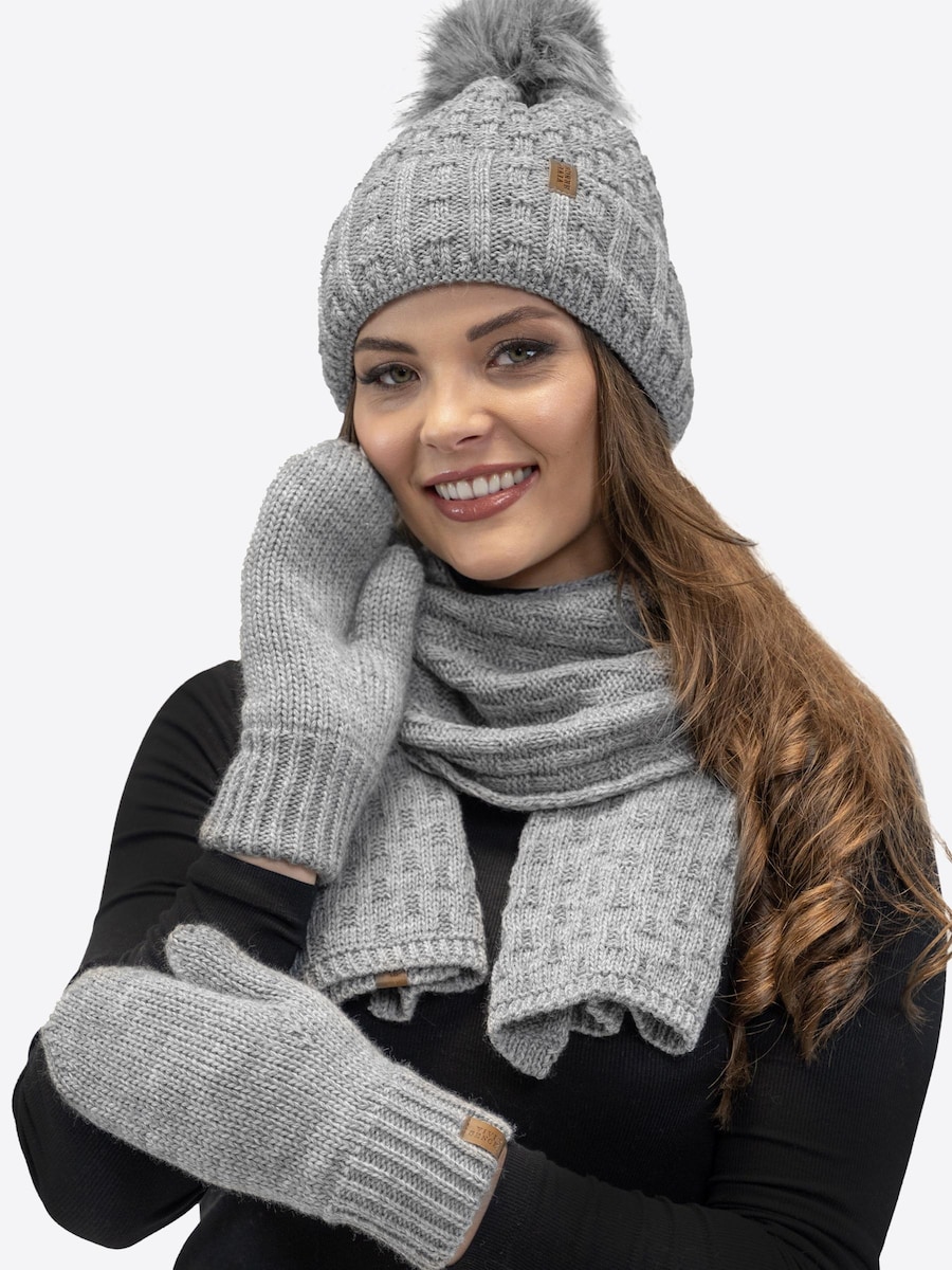 

Перчатки с закрытыми пальцами Vivisence 7015R, светло-серый