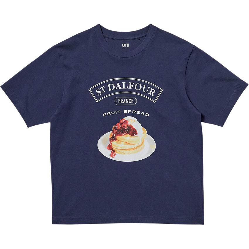 

Футболка с втачным рукавом Women's UNIQLO, темно-синий