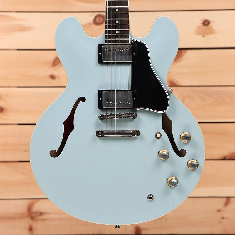 

Электрогитара Gibson PSL 1961 ES-335 Ultra Light Aged - Frost Blue/Pelham Blue - 130808 - PLEK'd