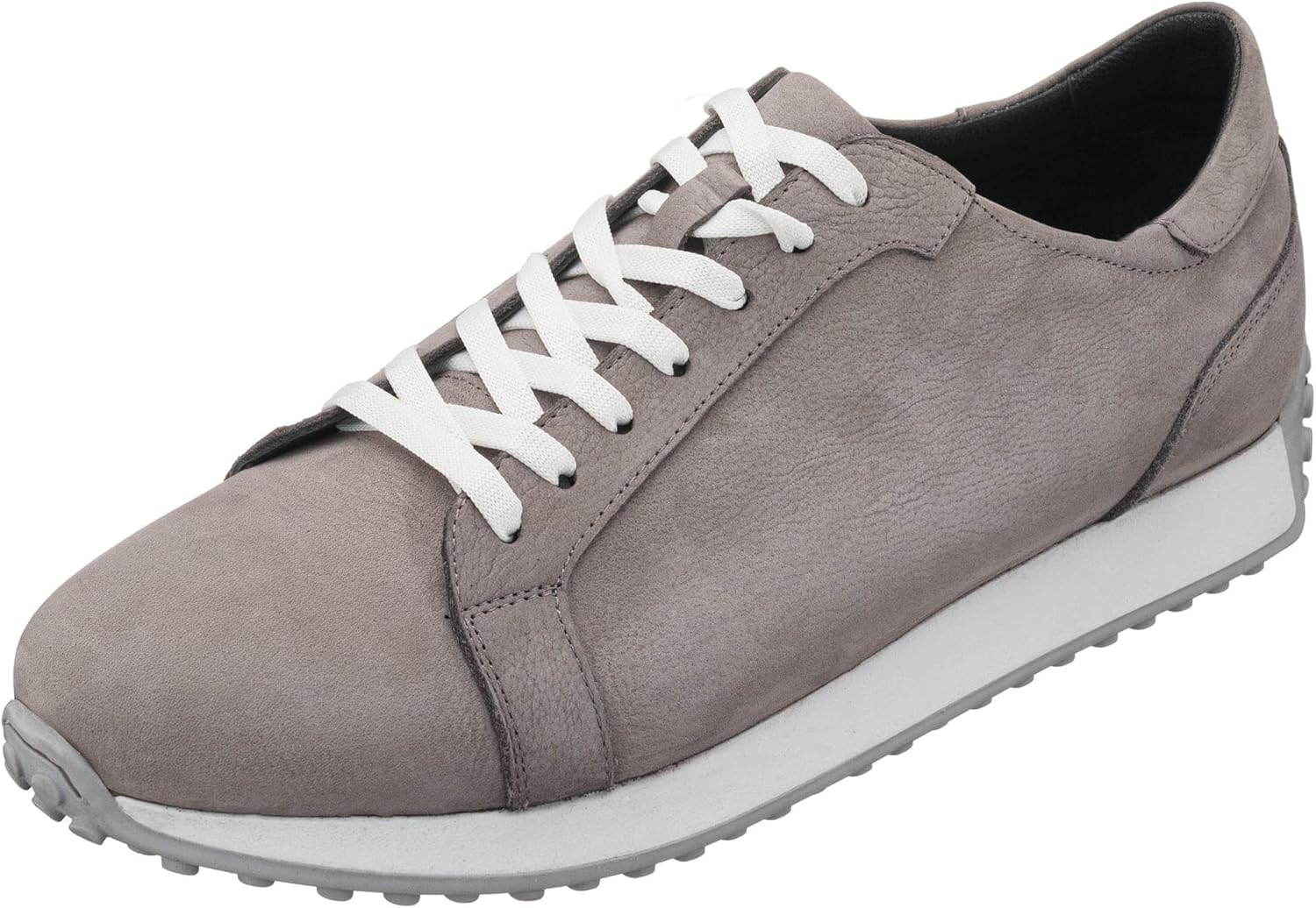 

Мужские кроссовки DALGALA большого размера серого цвета из натурального нубука, легкие, ручной работы, модные