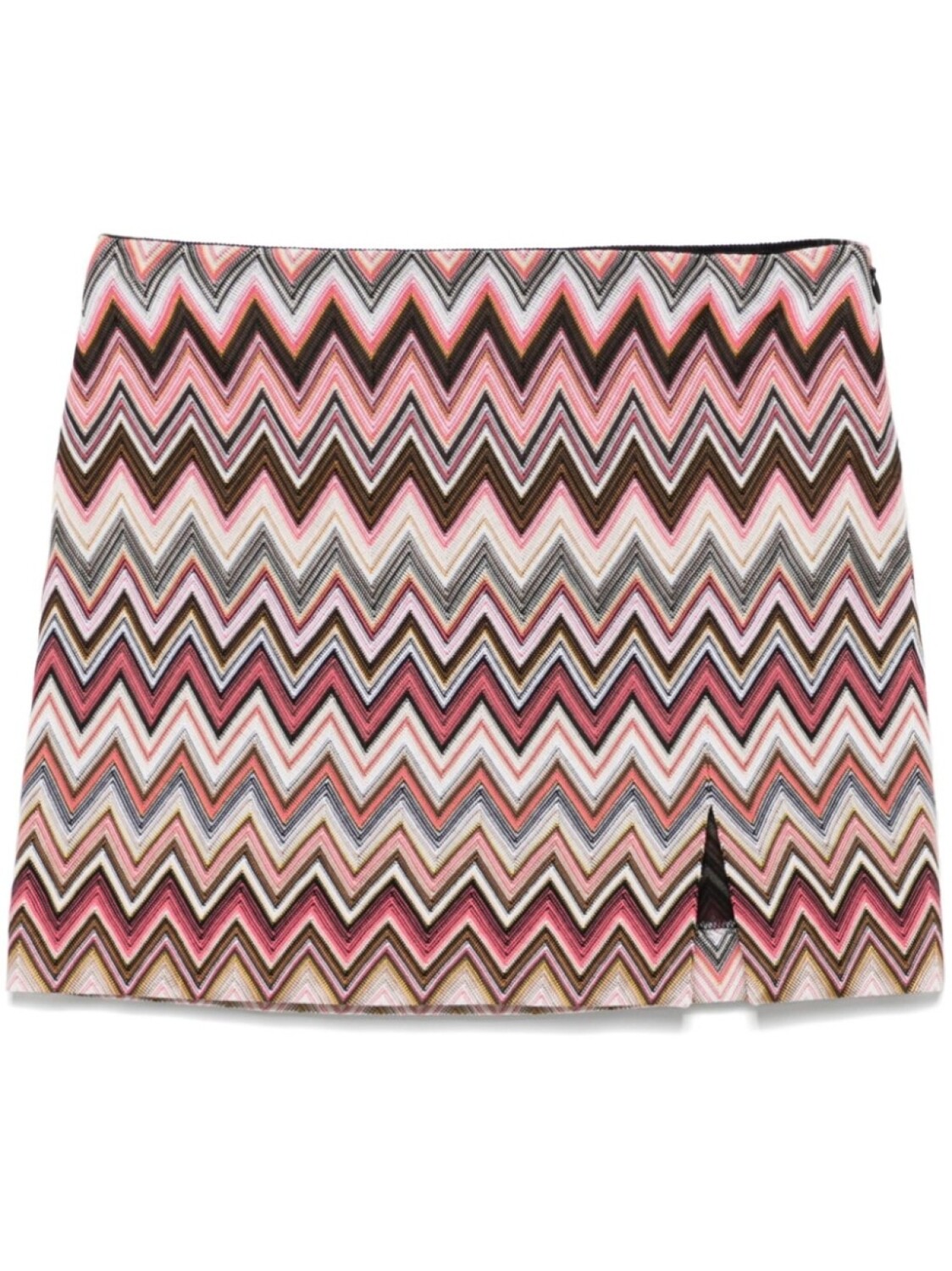 

Юбка мини с узором зигзаг Missoni, розовый