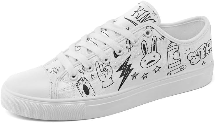

Кеды на низкой подошве с граффити-артом, модная унисекс обувь в стиле стритвир для мальчиков и девочек, легкая повседневная обувь Awsole, белый