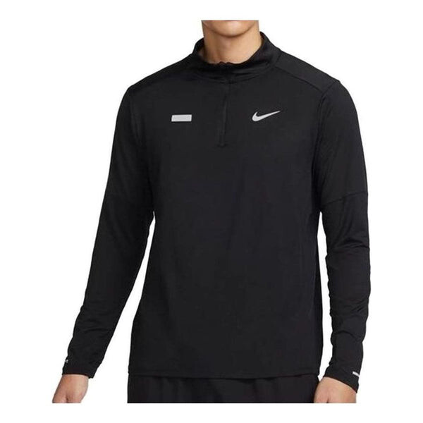 

Топ Nike Element Flash Dry Fit Half Zip Running Top 'Black', черный