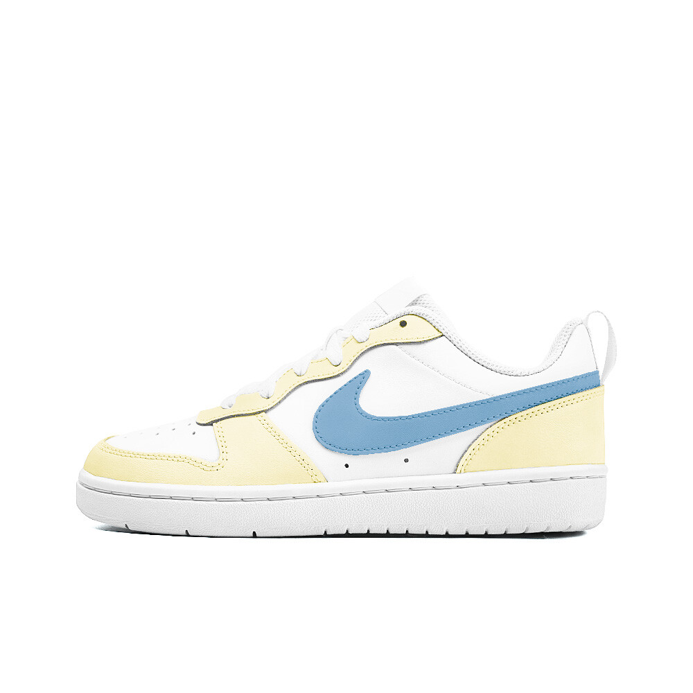 

Кроссовки Nike Court Borough Skateboarding Shoes Women's Low-top White, желтый/синий/белый