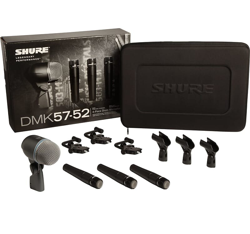 

Комплект барабанных микрофонов Shure DMK57-52 Drum Microphone Kit